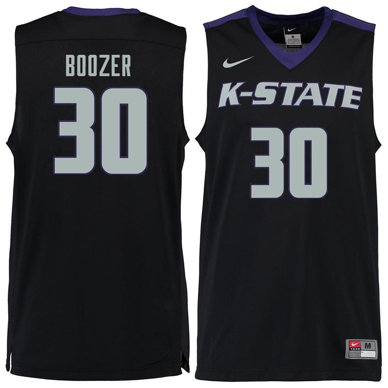 Men #30 Bob Boozer Kansas State Wildcats College Basketball Jerseys Sale-Black